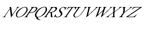 Shree Bangali 5163 Italic Font UPPERCASE