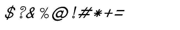 Shree Bangali 5165 Medium Font OTHER CHARS