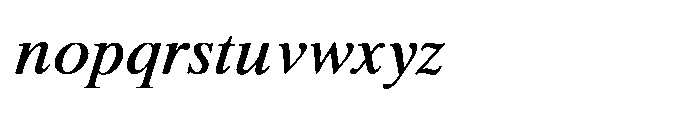 Shree Bangali 5168 Bold Font LOWERCASE
