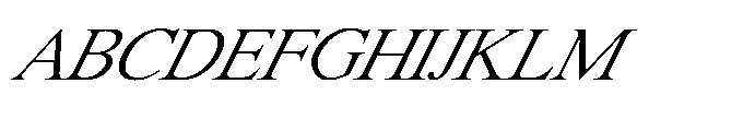 Shree Bangali 5168 Italic Font UPPERCASE