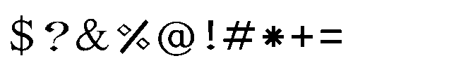 Shree Bangali 5176 Font OTHER CHARS