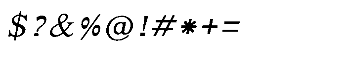 Shree Bangali 5178 Italic Font OTHER CHARS