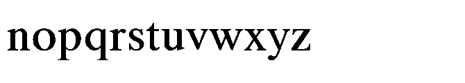 Shree Bangali 5186 Bold Font LOWERCASE