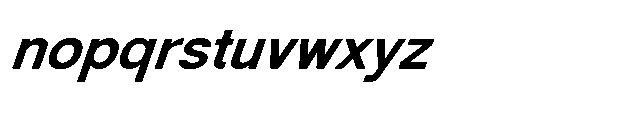 Shree Bangali 5191 Bold Italic Font LOWERCASE