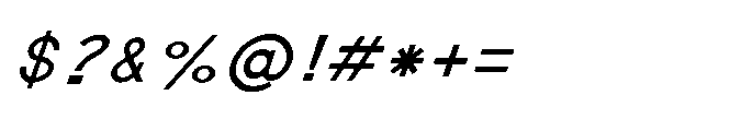 Shree Bangali 5191 Medium Italic Font OTHER CHARS