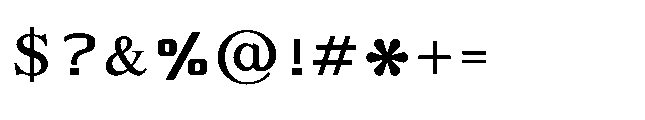 Shree Bangali 6101 Black Font OTHER CHARS