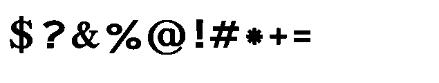 Shree Bangali 6107 Bold Font OTHER CHARS