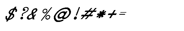 Shree Bangali 6117 Bold Italic Font OTHER CHARS