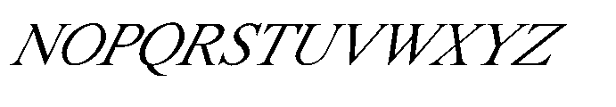 Shree Bangali 6117 Italic Font UPPERCASE