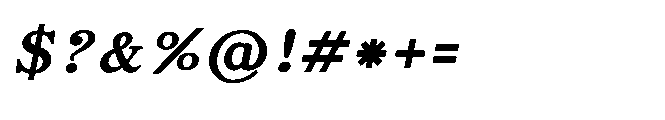 Shree Bangali 6119 Black Italic Font OTHER CHARS