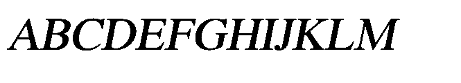 Shree Bangali 6119 Black Italic Font UPPERCASE