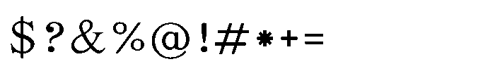 Shree Bangali 6119 Medium Font OTHER CHARS