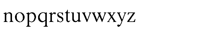 Shree Bangali 6119 Medium Font LOWERCASE