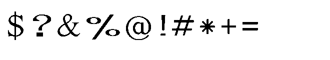 Shree Bangali 6129 Font OTHER CHARS