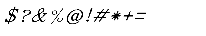 Shree Bangali 6132 Italic Font OTHER CHARS