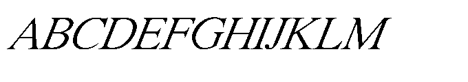 Shree Bangali 6132 Italic Font UPPERCASE