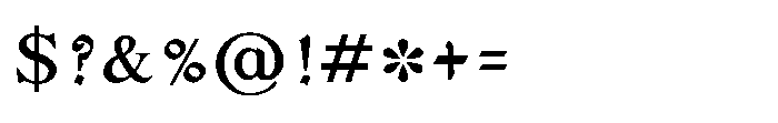 Shree Devanagari 4545 Font OTHER CHARS