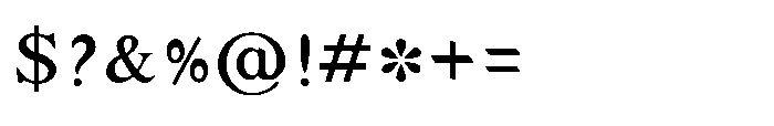 Shree Devanagari 4694 Font OTHER CHARS