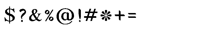 Shree Devanagari 4900 Font OTHER CHARS