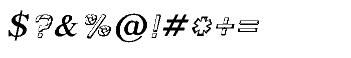 Shree Devanagari 5001 Italic Font OTHER CHARS
