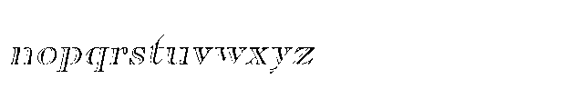 Shree Devanagari 5615 Italic Font LOWERCASE