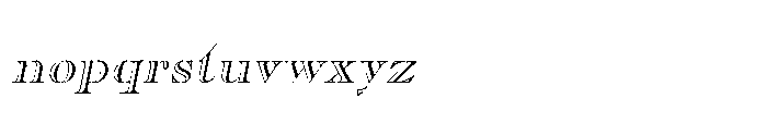 Shree Devanagari 5636 Italic Font LOWERCASE