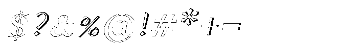 Shree Devanagari 5642 Italic Font OTHER CHARS