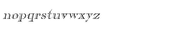 Shree Devanagari 5642 Italic Font LOWERCASE