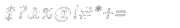 Shree Devanagari 5654 Italic Font OTHER CHARS