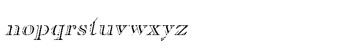 Shree Devanagari 5654 Italic Font LOWERCASE
