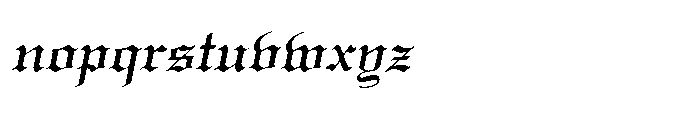 Shree Devanagari 6009 Italic Font LOWERCASE