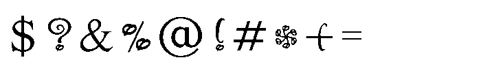 Shree Devanagari 6050 Font OTHER CHARS