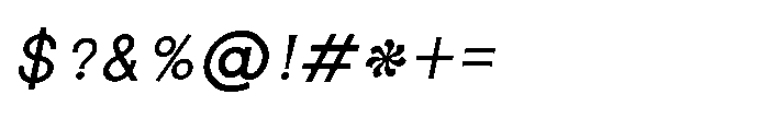 Shree Devanagari 6060 Italic Font OTHER CHARS
