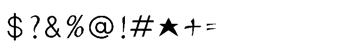 Shree Gujarati 2556 Font OTHER CHARS