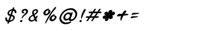 Shree Gujarati 3307 Bold Italic Font OTHER CHARS