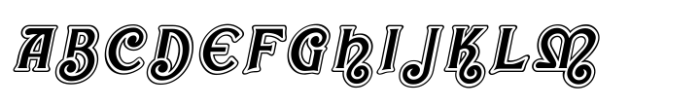 Shree Gujarati 5216 Italic Font UPPERCASE