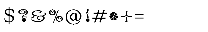 Shree Gujarati 5757 Font OTHER CHARS