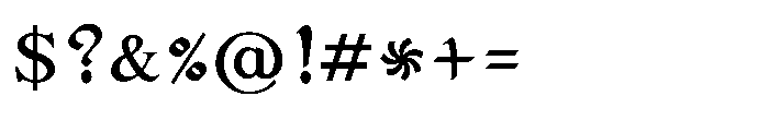 Shree Gujarati 6611 Font OTHER CHARS