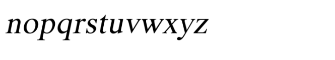 Shree Kannada 3432 Italic Font LOWERCASE