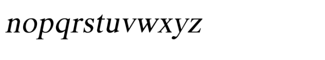 Shree Kannada 3453 Italic Font LOWERCASE