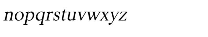 Shree Kannada 3484 Italic Font LOWERCASE