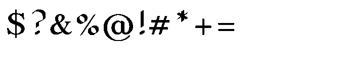 Shree Kannada 5322 Medium Font OTHER CHARS
