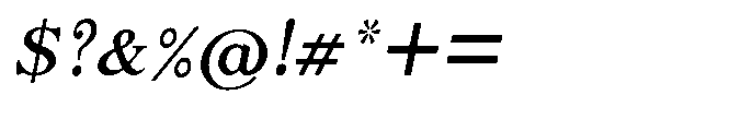 Shree Kannada 5325 Medium Ital Font OTHER CHARS