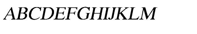 Shree Kannada 5325 Medium Ital Font UPPERCASE