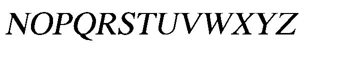 Shree Kannada 5325 Medium Ital Font UPPERCASE