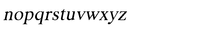 Shree Kannada 5325 Medium Ital Font LOWERCASE