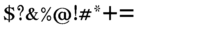 Shree Kannada 5325 Medium Font OTHER CHARS