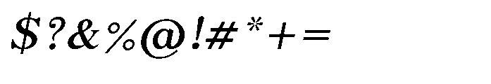 Shree Kannada 5335 Medium Ital Font OTHER CHARS