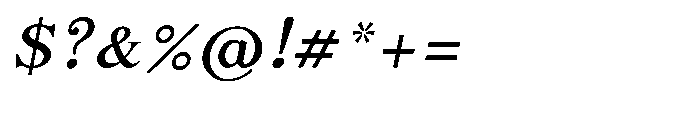 Shree Kannada 5360 Medium Ital Font OTHER CHARS