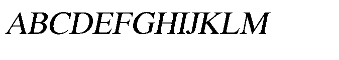 Shree Kannada 5360 Medium Ital Font UPPERCASE
